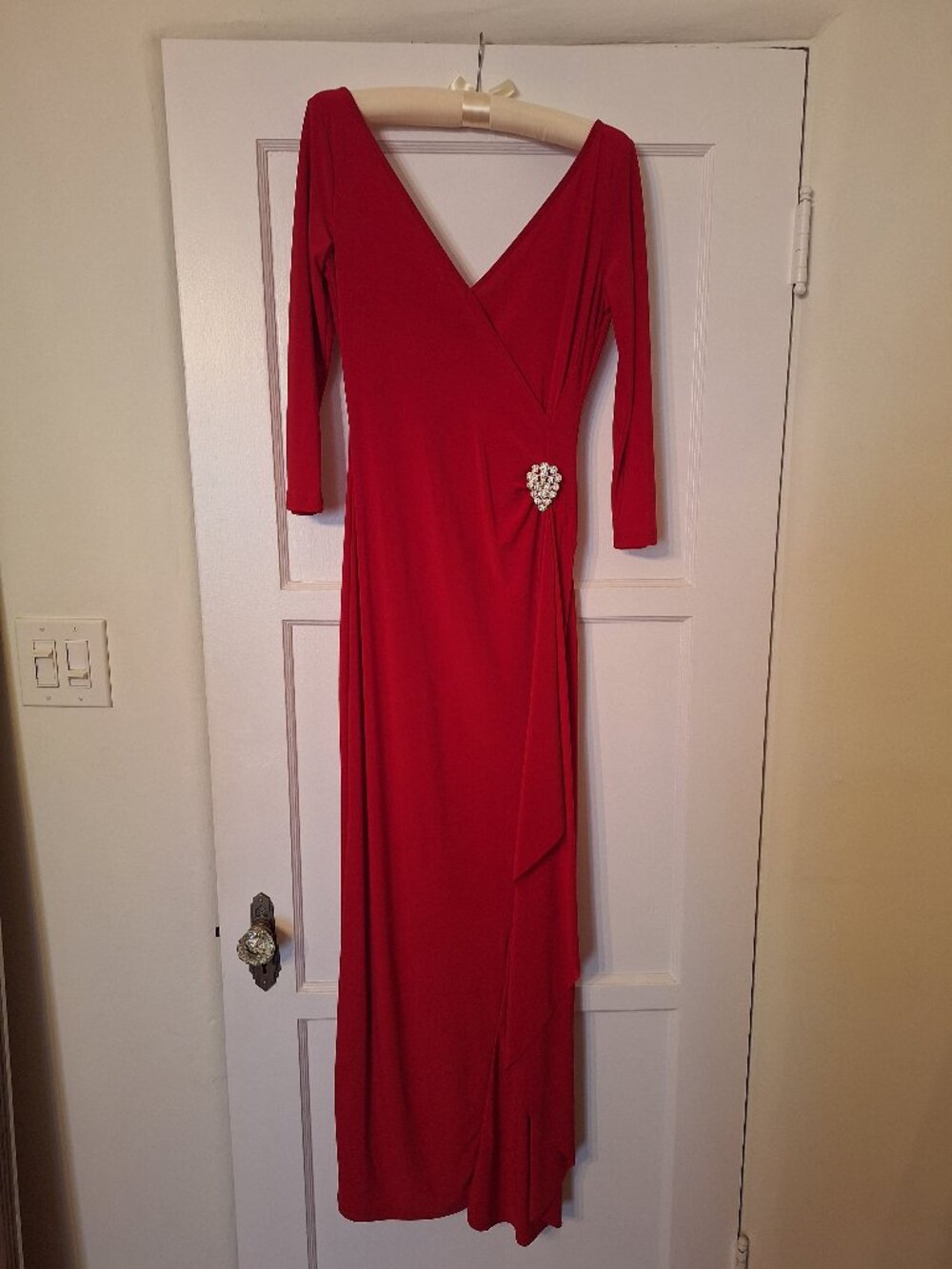 Venus red full length formal dress